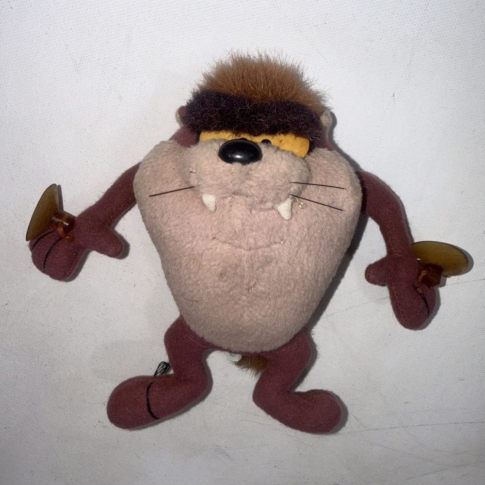 Looney Tunes Taz Tazmanian Devil Plush Warner Brothers 1994 Car Window Cling